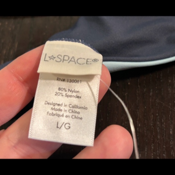 L*Space Lizzie Sunburst Bikini Top Slate, Wisteria, Pool Size L - NWT - Picture 13 of 14